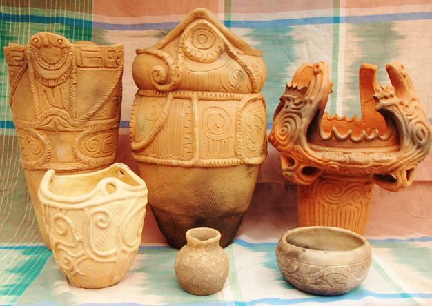 自作の縄文土器